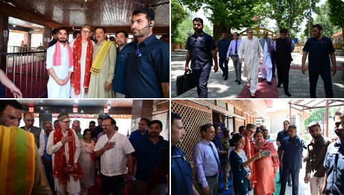 'सीएम उमर अब्दुल्ला ने माता खीर भवानी मंदिर में मत्था टेका; 3 जून को मेला लगेगा'